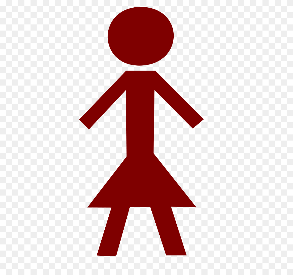 Stick Figure Female Clip Arts For Web, Sign, Symbol, Cross Free Png Download