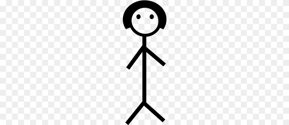 Stick Figure Girl Stick Figure Transparent, Gray Free Png