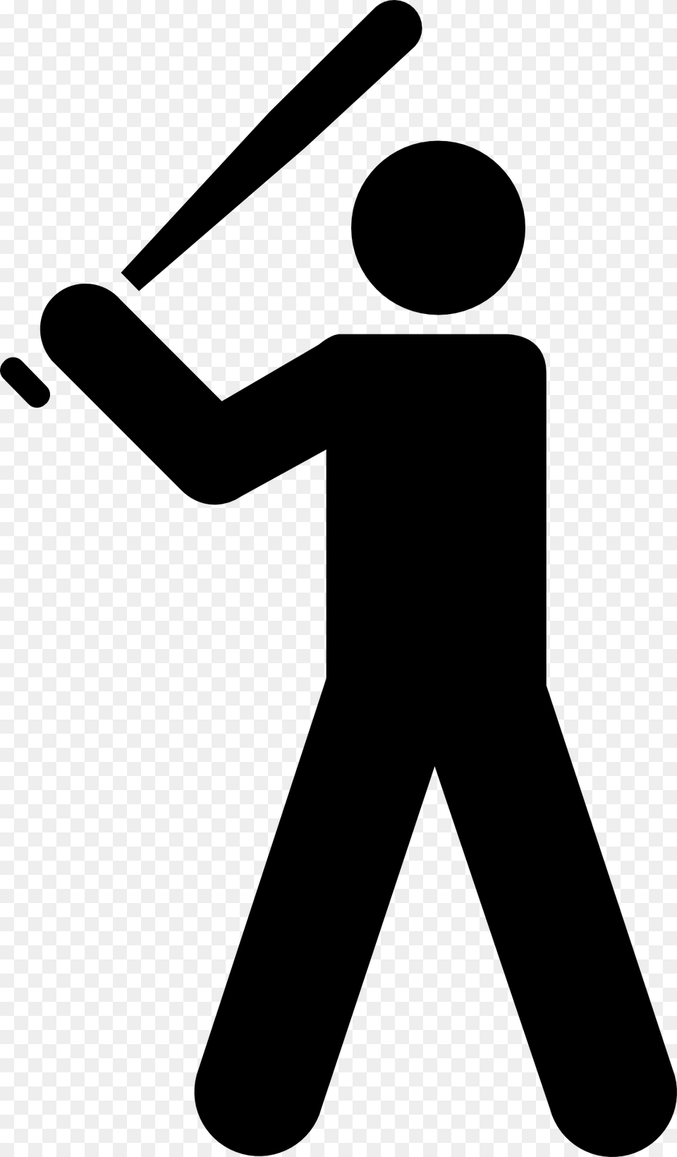 Stick Figure Playing Baseball, People, Person, Stencil, Baseball Bat Png