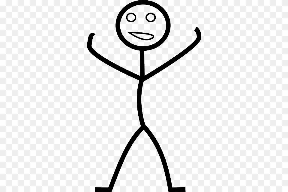 Stick Figure Raising Hands Happy, Alien, Bow, Weapon Free Transparent Png