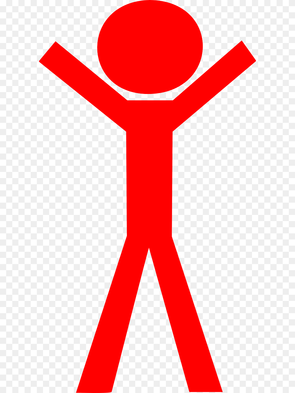 Stick Figure Red, Sign, Symbol, Cross Free Transparent Png