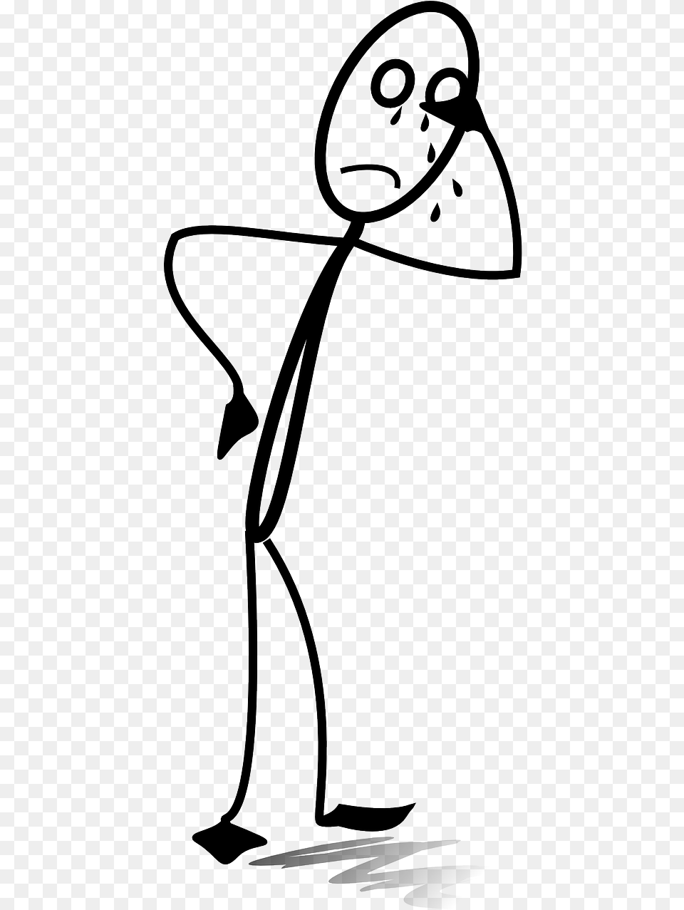 Stick Figure Sad Face, Clothing, Hat, Lamp Free Png Download