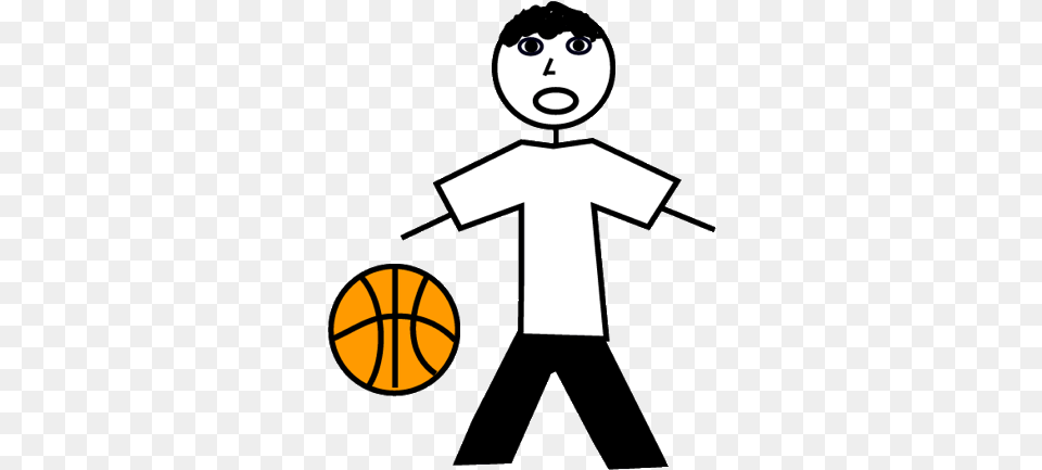 Stick Figure Shoot Basketball Hd Download Original Basketball Clip Art, Person, Face, Head, Stencil Png Image