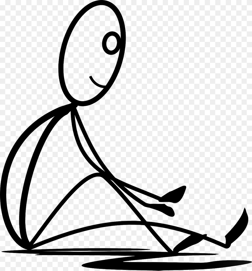 Stick Figure Sitting Down, Art, Floral Design, Graphics, Pattern Free Png