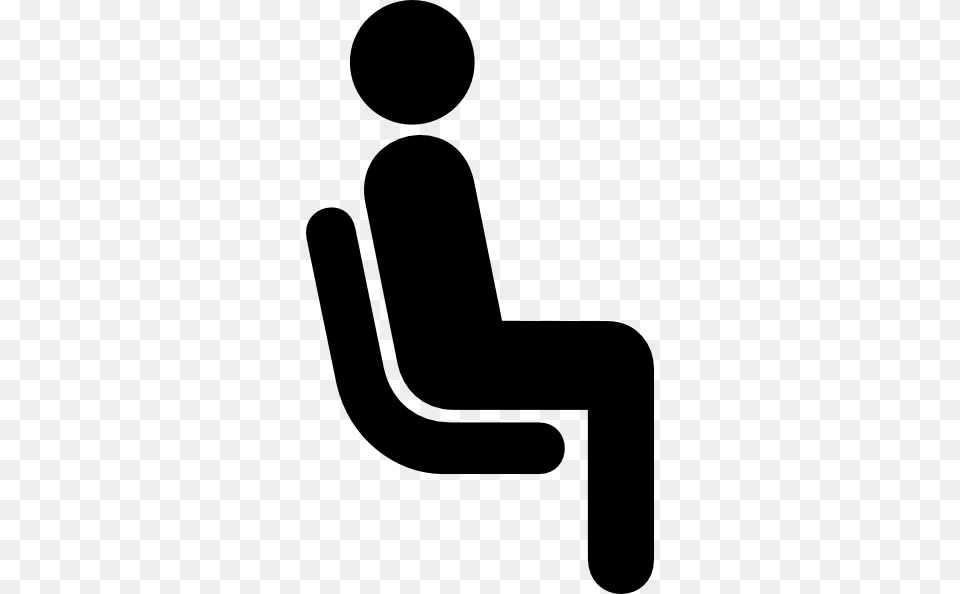 Stick Figure Sitting On Chair, Smoke Pipe Free Png Download