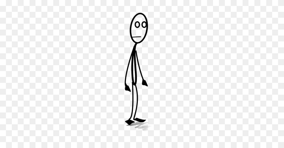 Stick Figure Vector, Gray Png Image