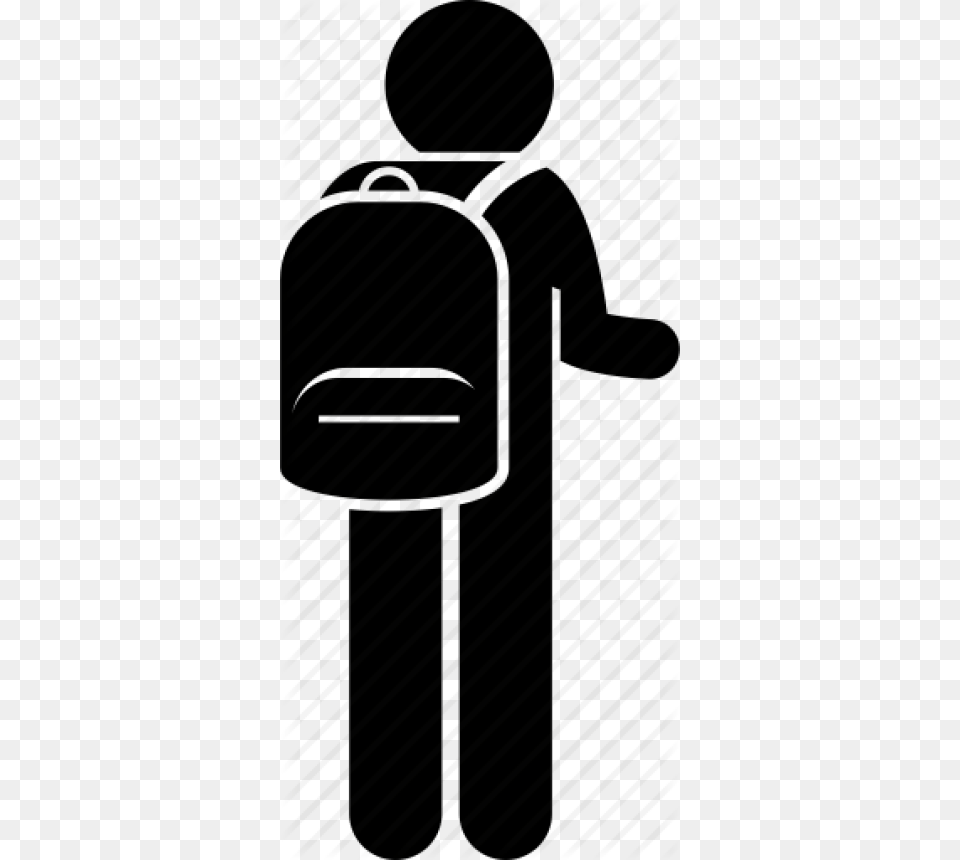 Stick Figure With Backpack, Architecture, Building Png