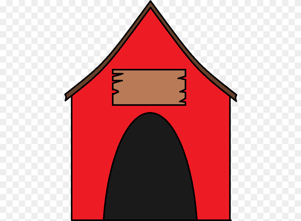 Stick House Clipart Red Cartoon Dog House, Outdoors Png