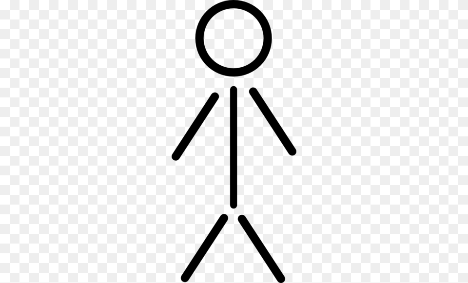 Stick Man Clip Art, Gray Free Transparent Png