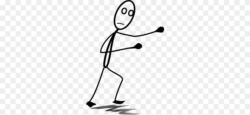 Stick Man Figure In Fighting Position Kedi Stick, Cutlery, Fork, Silhouette, Lighting Free Transparent Png