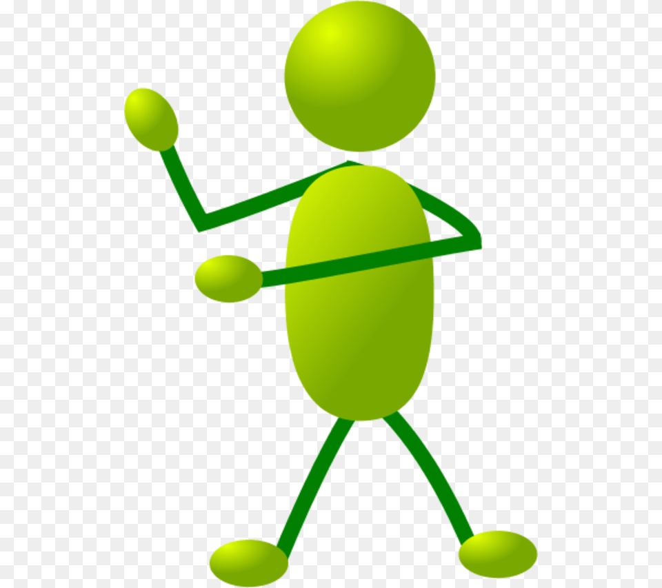 Stick Man Figure Using Arms, Green, Person Free Png