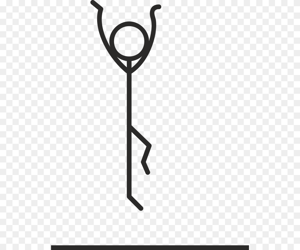 Stick Man Jumping French Saute Ceird, Racket Free Transparent Png