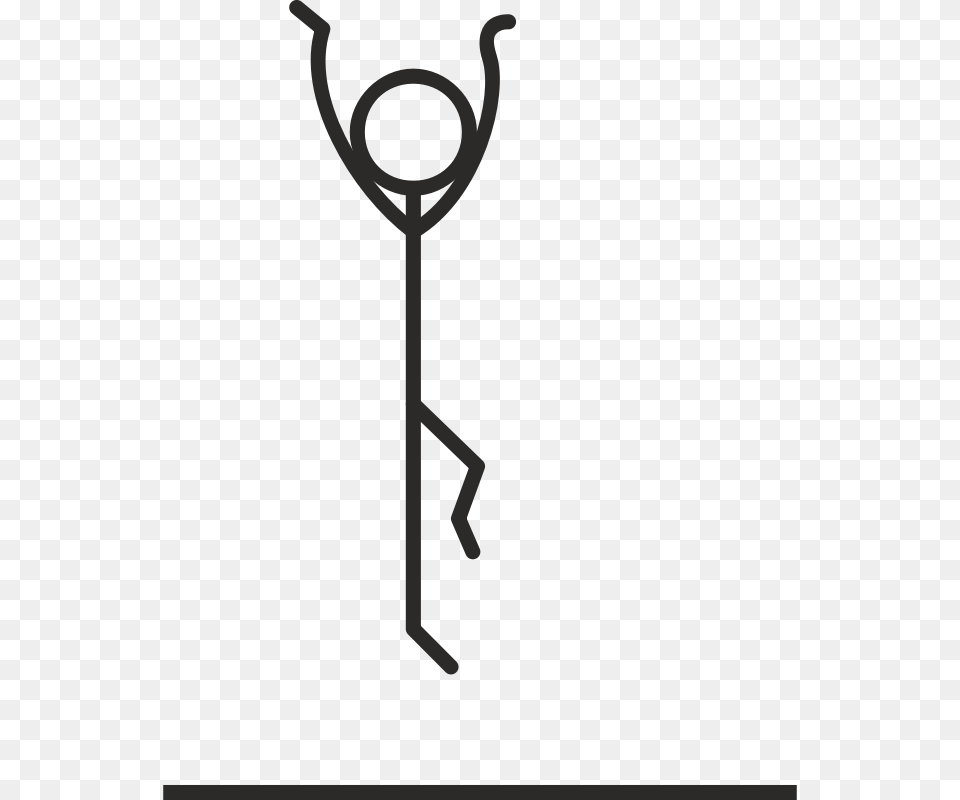 Stick Man Jumping French Saute Stick Figure, Racket Png Image