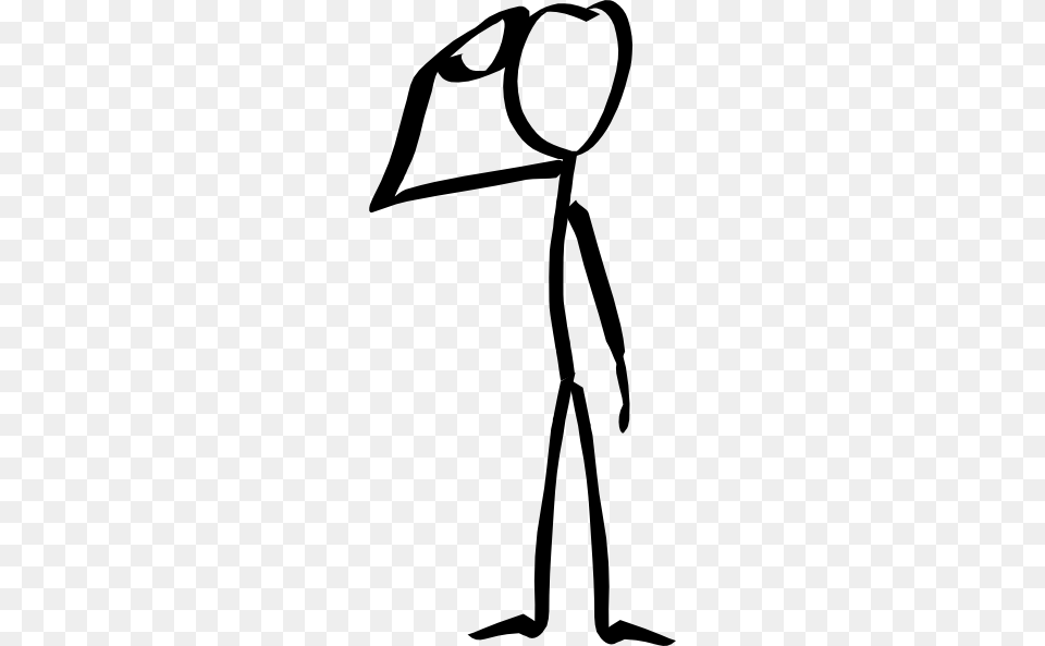 Stick Man Military Salute Clip Art, Lamp, Device, Hoe, Tool Free Transparent Png