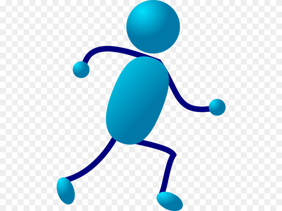 Stick Man Running Group With Items Png