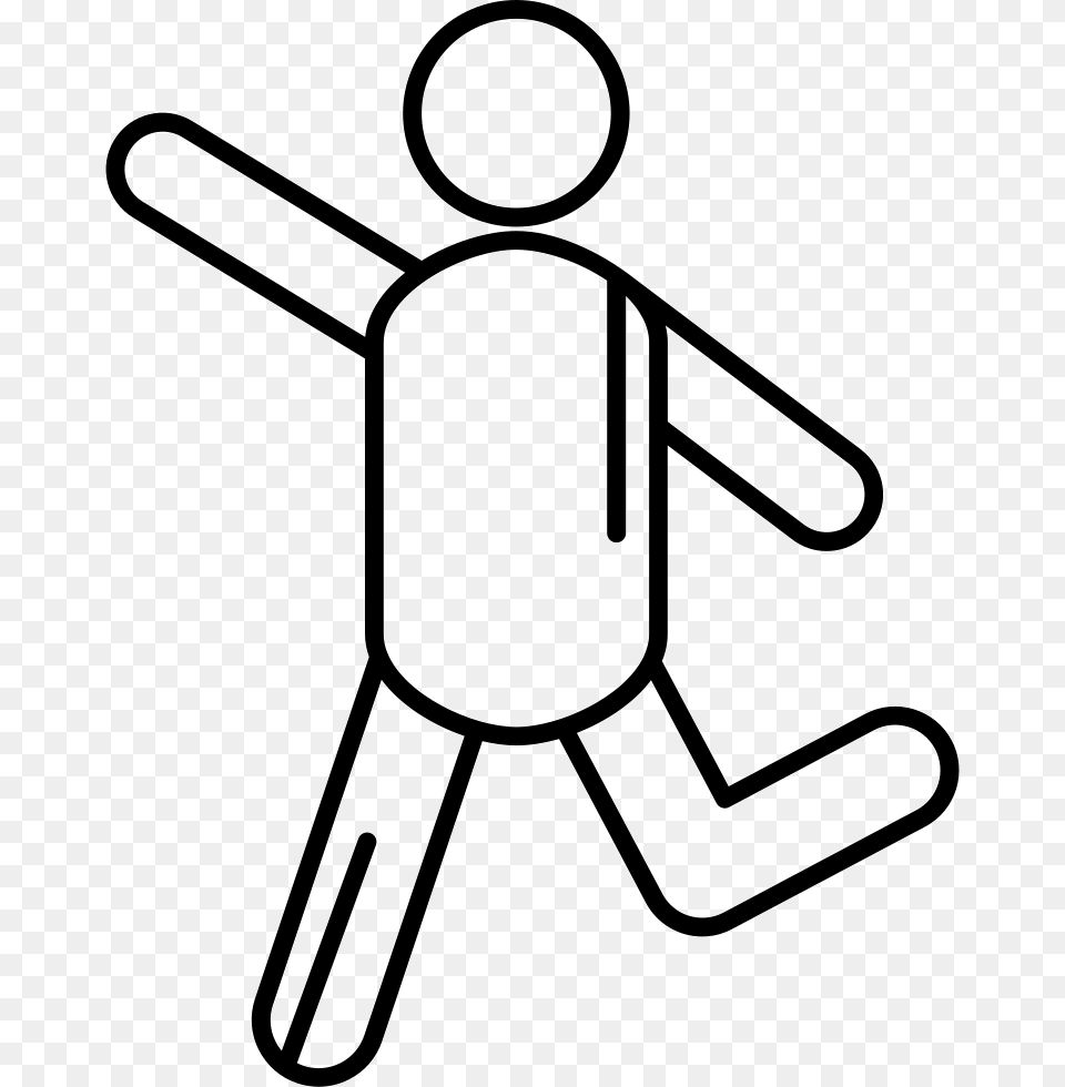 Stick Man Running Icon, Bow, Sign, Symbol, Weapon Png Image