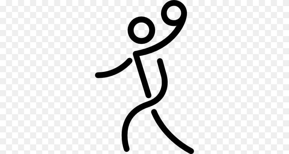 Stick Man Throwing A Ball, Stencil, Text, Symbol, Bow Free Png