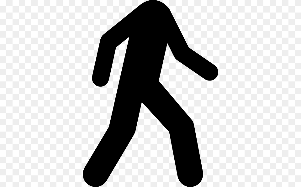Stick Man Walking Clipart, Silhouette, Adult, Male, Person Free Transparent Png