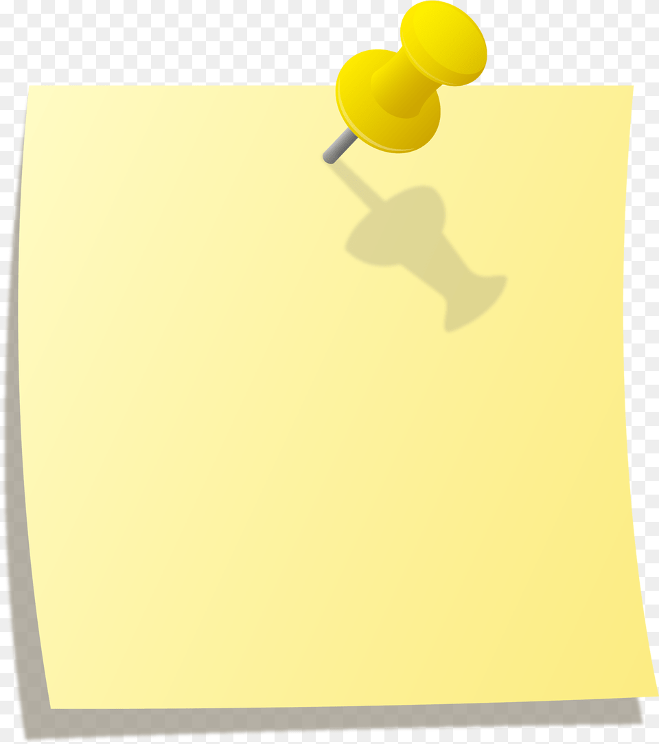 Stick Note Paper Yellow Blank Paper With Pin, White Board Png