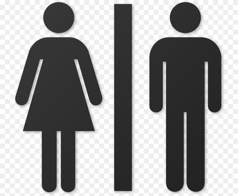Stick People Figures Women And Men Bathroom Sign, Symbol, Road Sign Free Png