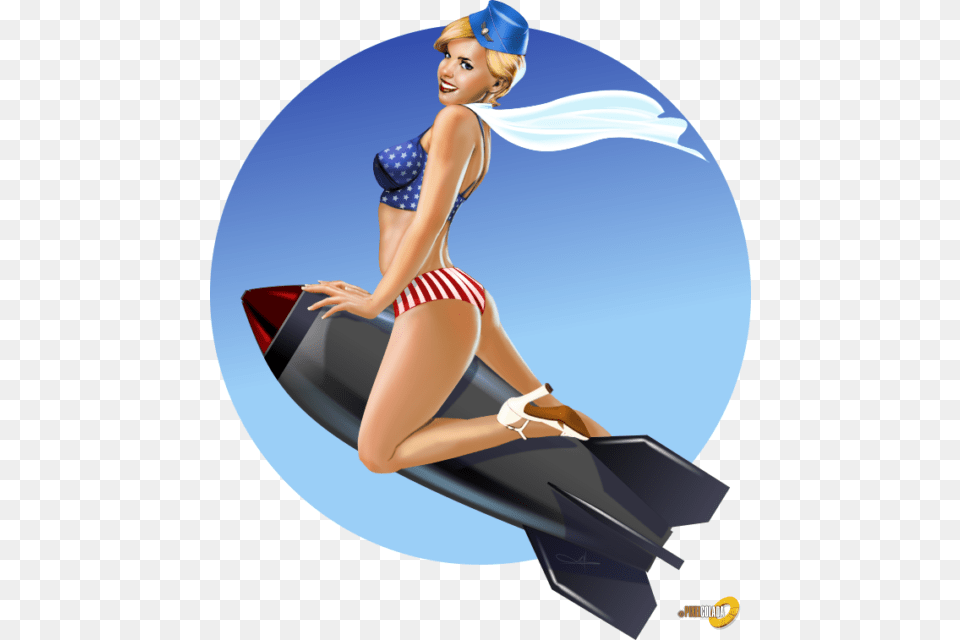 Sticker, Adult, Swimwear, Person, Woman Free Png Download