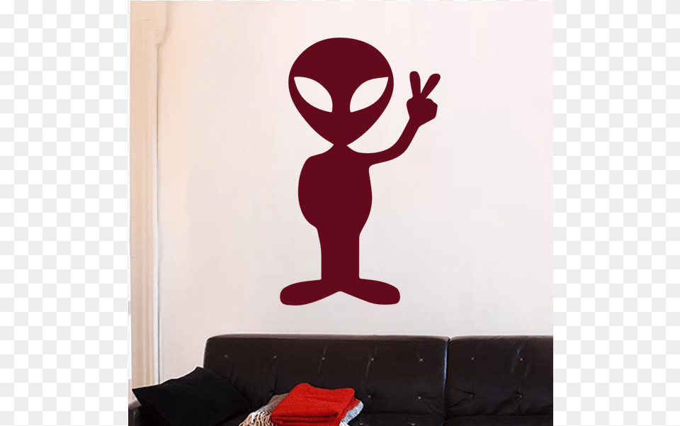 Sticker Alien Extra Terrestre Peace Alien, Couch, Furniture, Baby, Person Free Png