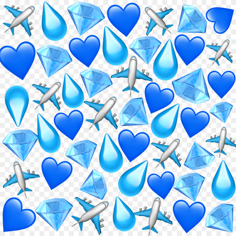 Sticker Bluesticker Blue Hearts Aesthetic Like4like Eric Cuaresma, Aircraft, Airplane, Transportation, Vehicle Free Png