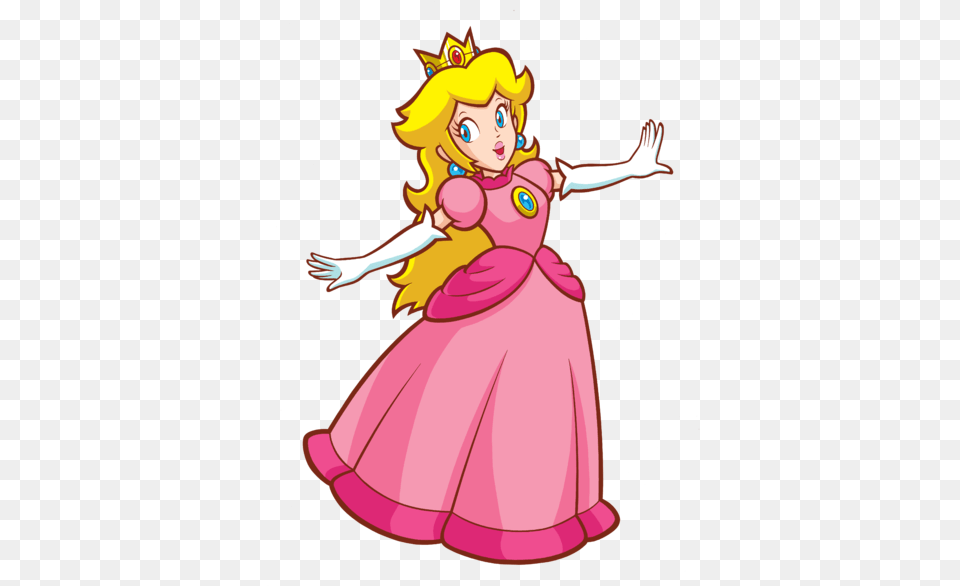 Sticker By Star Sighs Super Princess Peach Happy, Female, Child, Person, Girl Free Png Download