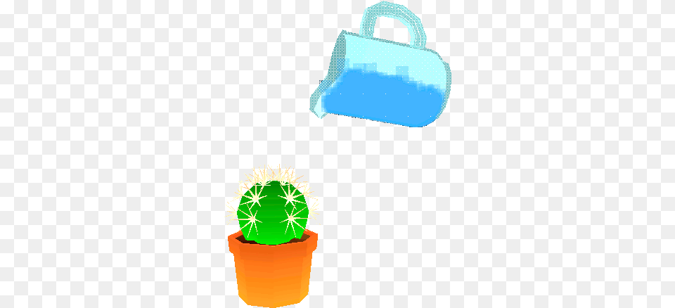 Sticker Cactus Water Gif Watering Plant Gif, Accessories, Bag, Handbag, Purse Png