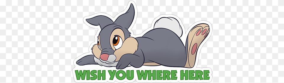 Sticker Cartoon, Animal, Rabbit, Mammal, Plant Free Transparent Png