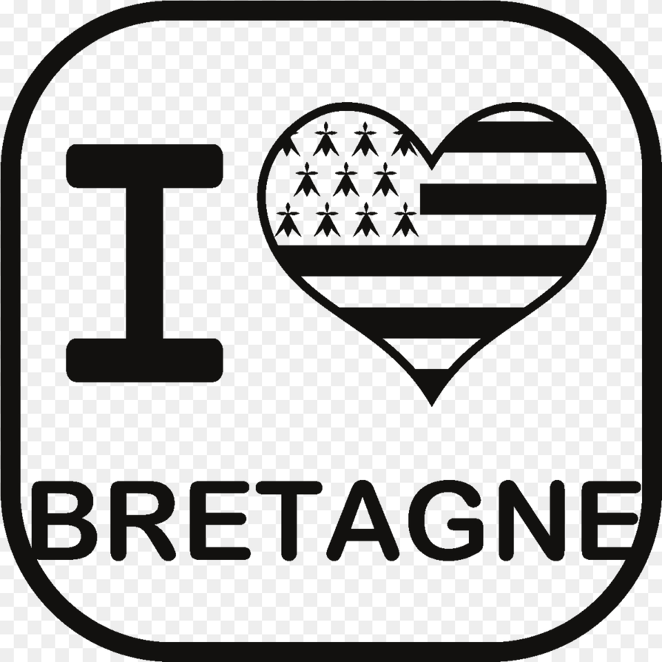 Sticker Citation I Love Bretagne Ambiance Sticker, Logo Png Image