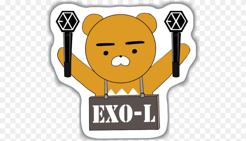 Sticker Exo L Shared By Brendah Xd On We Heart It Exo Logo Hd, Light, Animal, Bear, Mammal Png Image