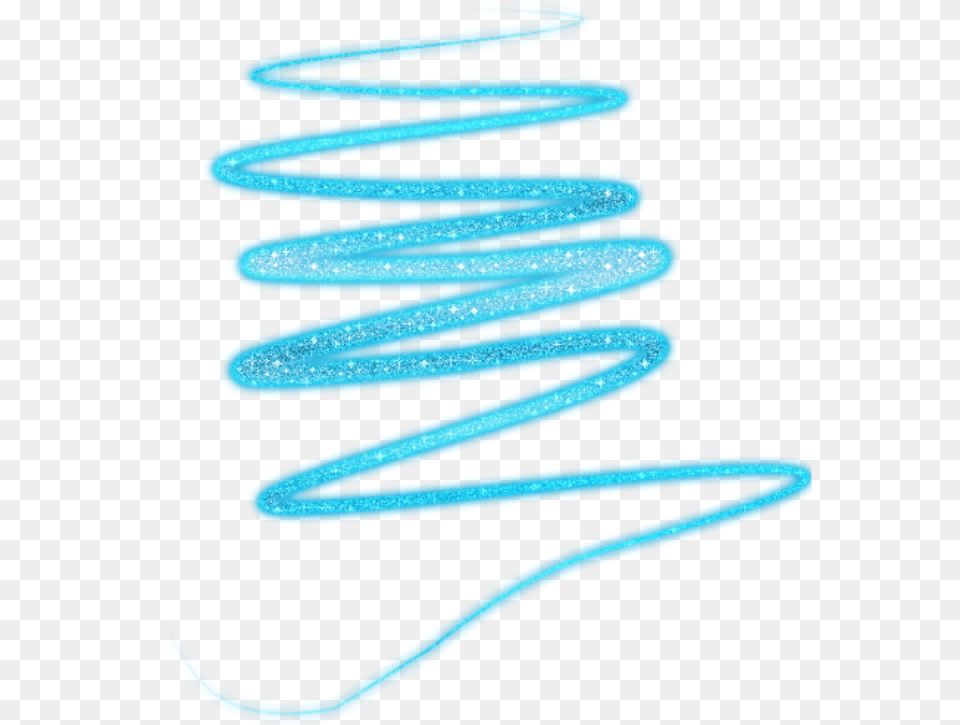Sticker Ftestickers Glow Lines Light Light Blue Light Blue Stickers Transparent, Coil, Spiral, Plant Free Png