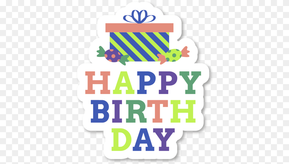 Sticker Happybirthday Day Paper Birthday Cake Stickers Kumpfmller, Text, People, Person, First Aid Free Transparent Png