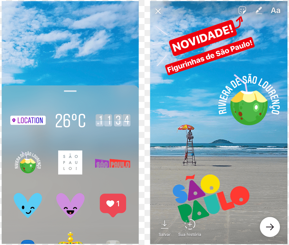 Sticker Instagram Stories, Nature, Outdoors, Sea, Water Png Image