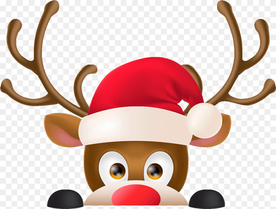 Sticker Interrupteur Renne De Noel Christmas Reindeer Transparent, Animal, Deer, Mammal, Wildlife Png