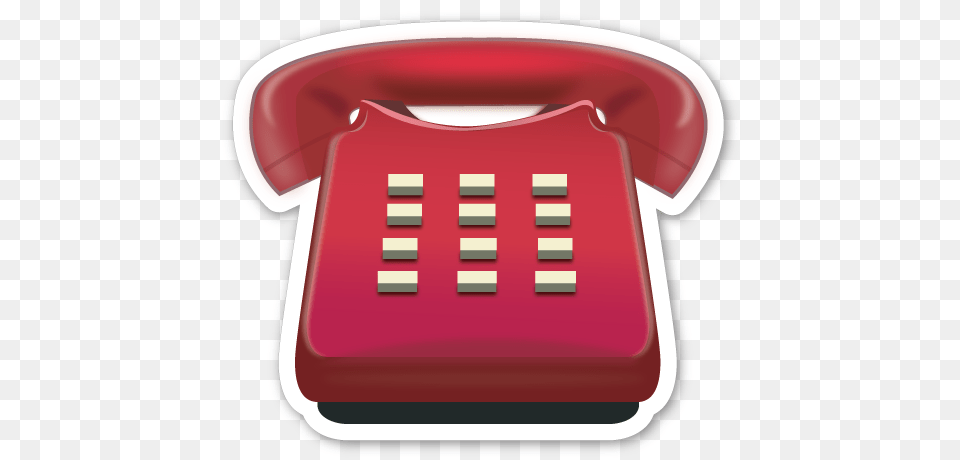 Sticker Is The Large 2 Inch Version Phone Emoji Transparent Background, Electronics, Food, Ketchup, Dial Telephone Free Png