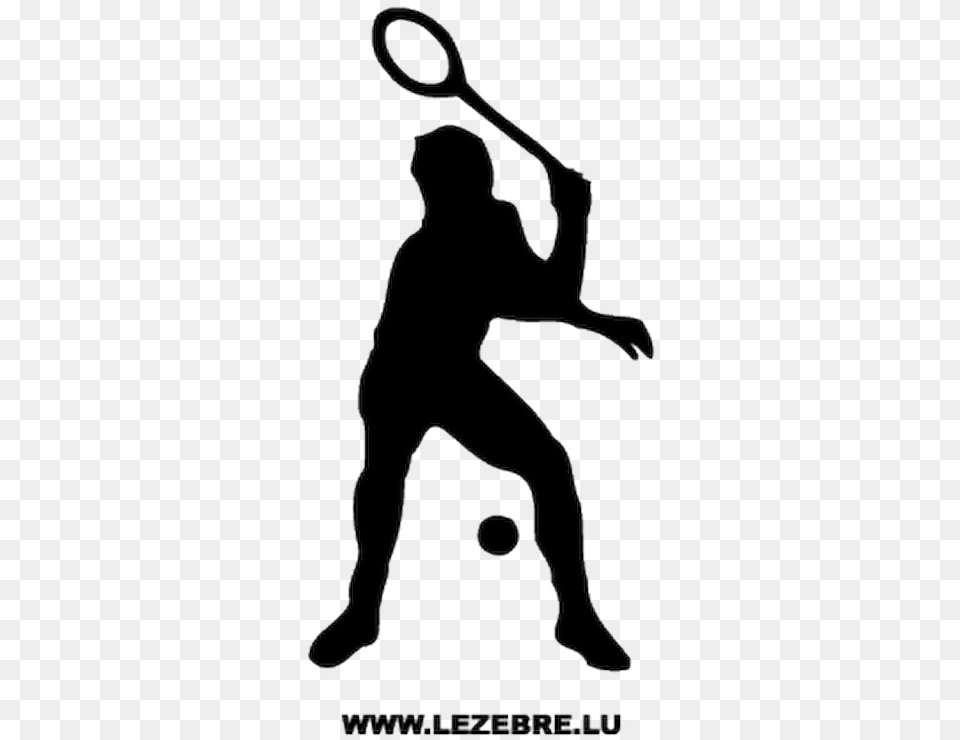 Sticker Joueur Tennis 2 Cartoon Racquetball, People, Person, Silhouette, Stencil Free Png