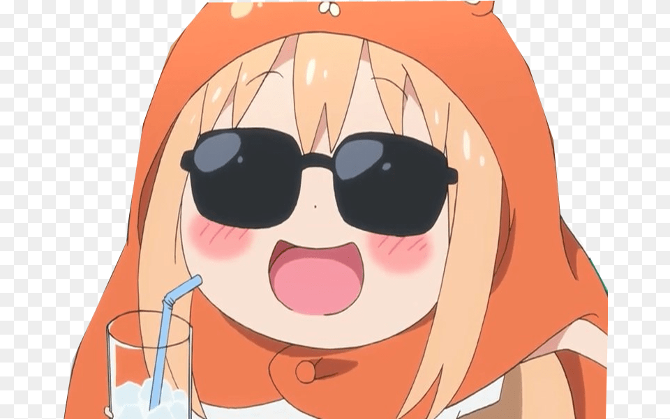 Sticker Kikoojap Anime Umaru Character Messed Up Anime, Accessories, Sunglasses, Adult, Female Free Png
