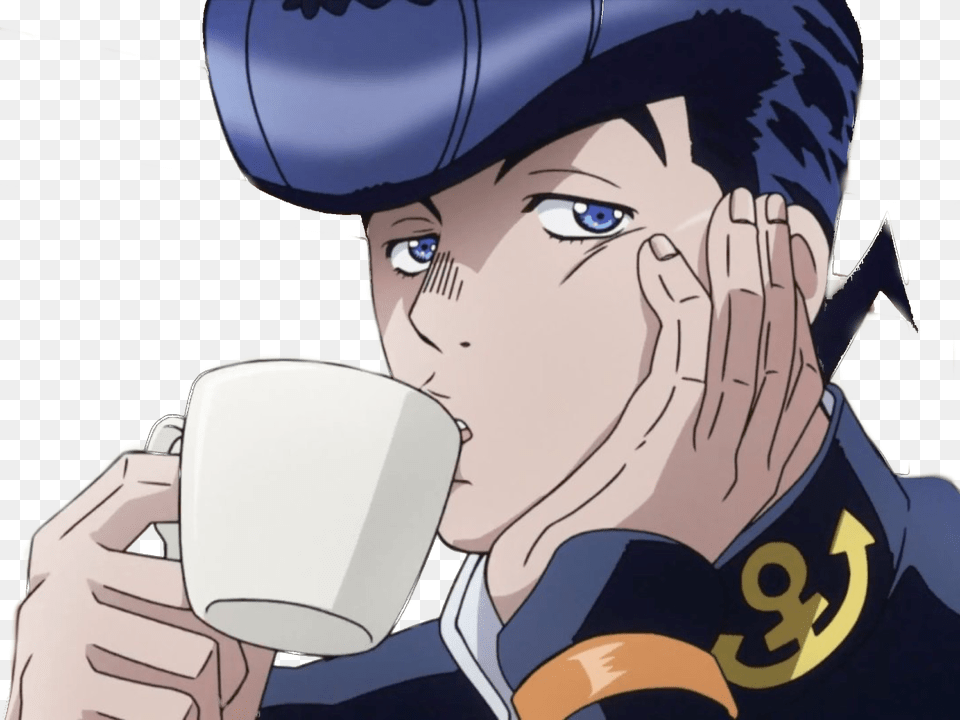 Sticker Kikoojap Jojo Partie 4 Diamond Is Unbreakable Josuke Higashikata Drinking Clorox, Adult, Person, Man, Male Free Transparent Png