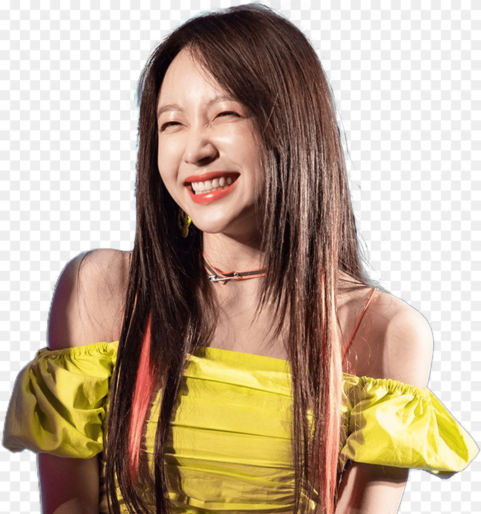 Sticker Kikoojap Kpop Exid Hani Sourit Smile Rit Lol Hani, Face, Person, Laughing, Head Free Png Download