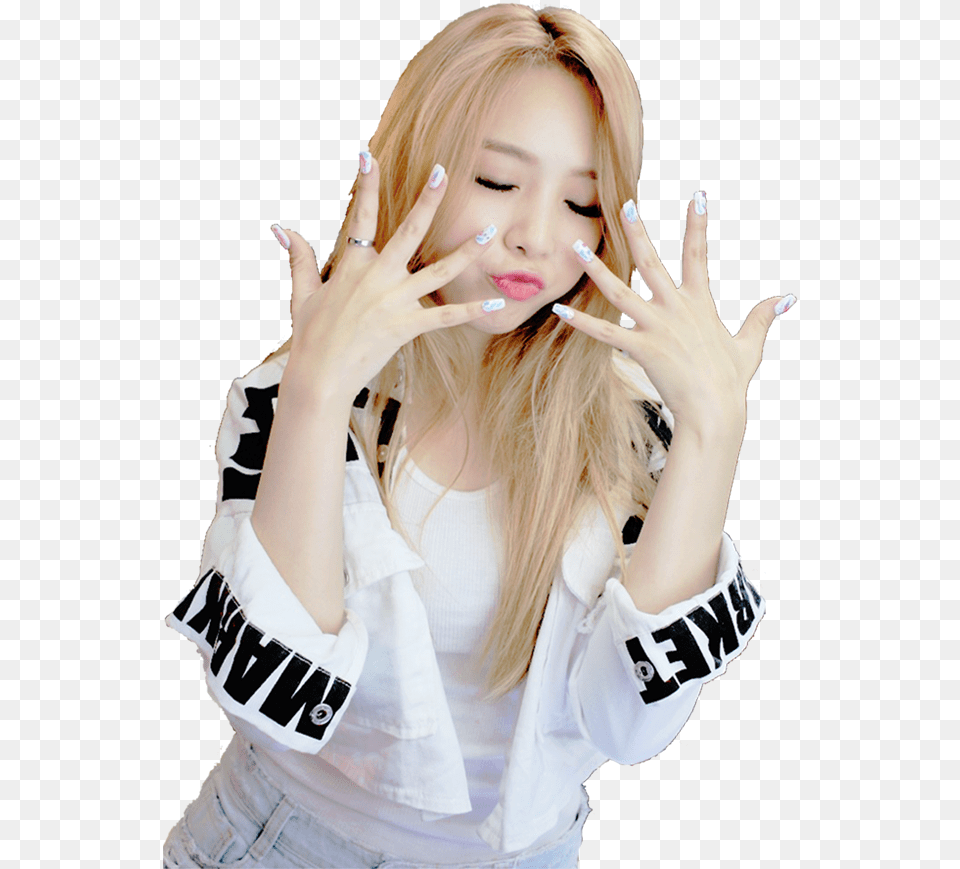 Sticker Kikoojap Kpop Girls Day Minah Duck Face Fabulous Girl, Body Part, Person, Head, Hand Free Png