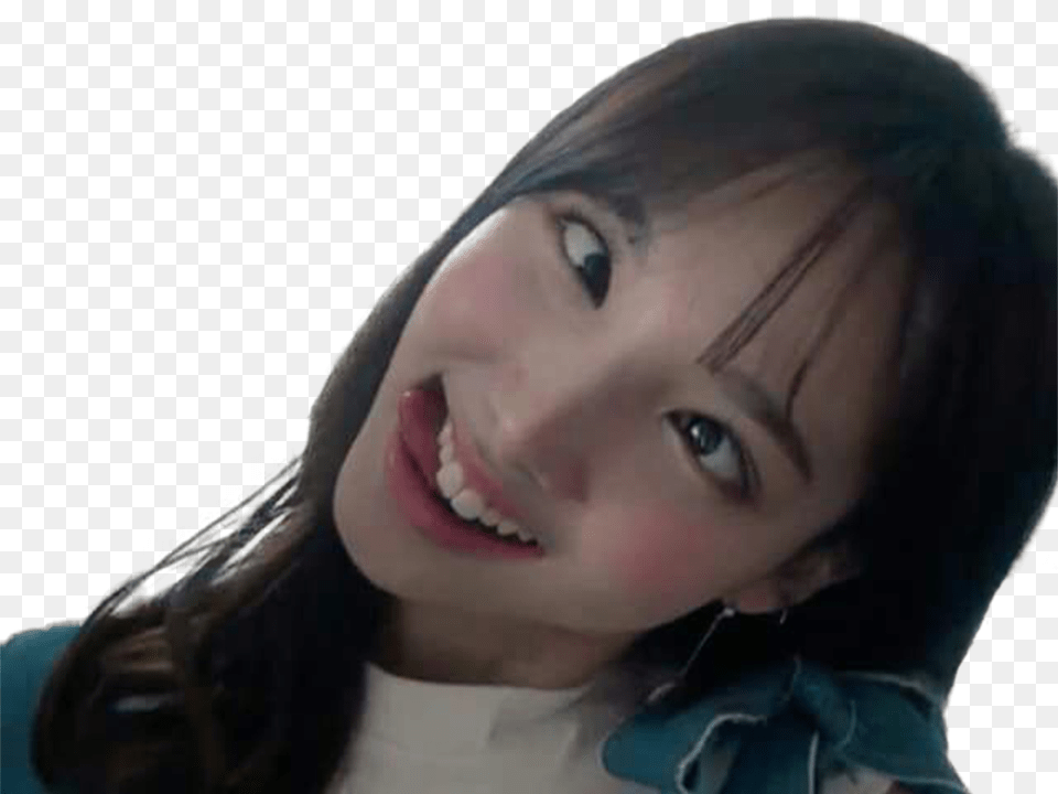 Sticker Kikoojap Kpop Twice Nayeon Grimace Tire La Nayeon, Dimples, Face, Happy, Head Png