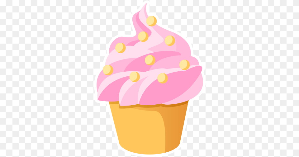 Sticker Maker Cakes U0026 Sweets 1 Baking Cup, Food, Cake, Cream, Cupcake Free Png