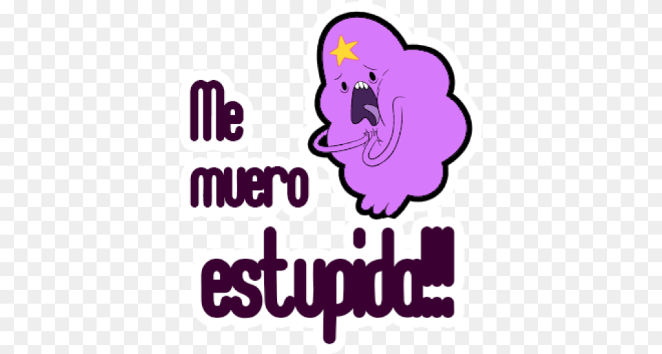 Sticker Maker Lumpy Space Princess Adventure Time Clip Art, Purple, Flower, Plant Png