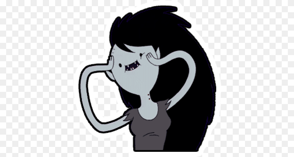 Sticker Maker Marceline Abadeer Adventure Time Marceline The Vampire Queen, Person, Cup, Stencil, Face Free Png Download