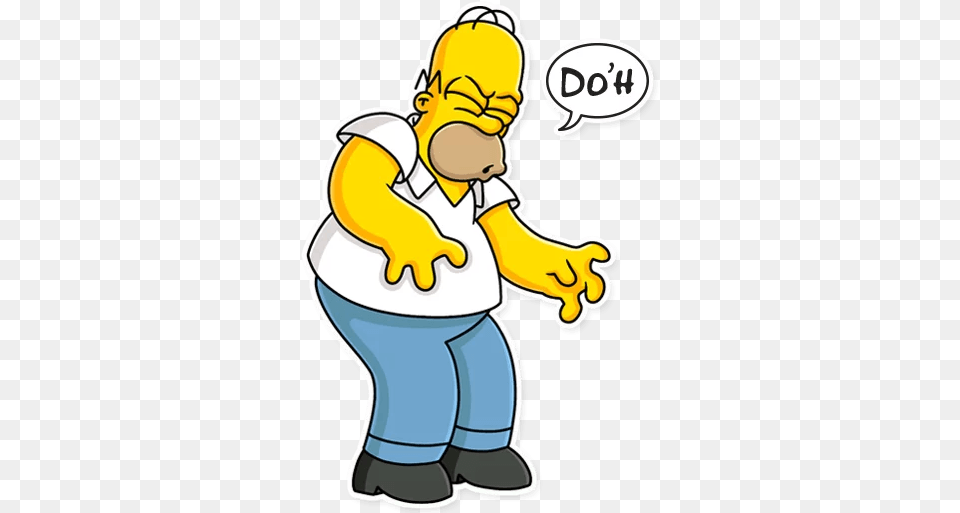 Sticker Maker The Simpsons New Addition Homer Simpson D Oh, Cleaning, Person, Baby Png