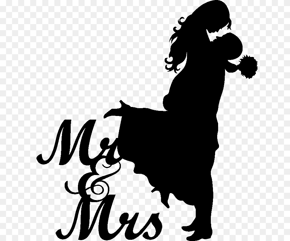 Sticker Mariage Mr Mrs Cutting Wedding, Silhouette, Stencil, Baby, Person Png