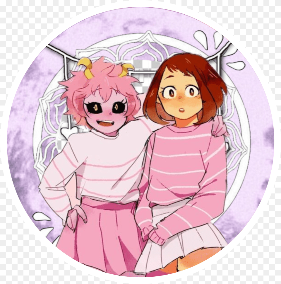 Sticker Mina And Uraraka Bff, Book, Comics, Publication, Baby Png