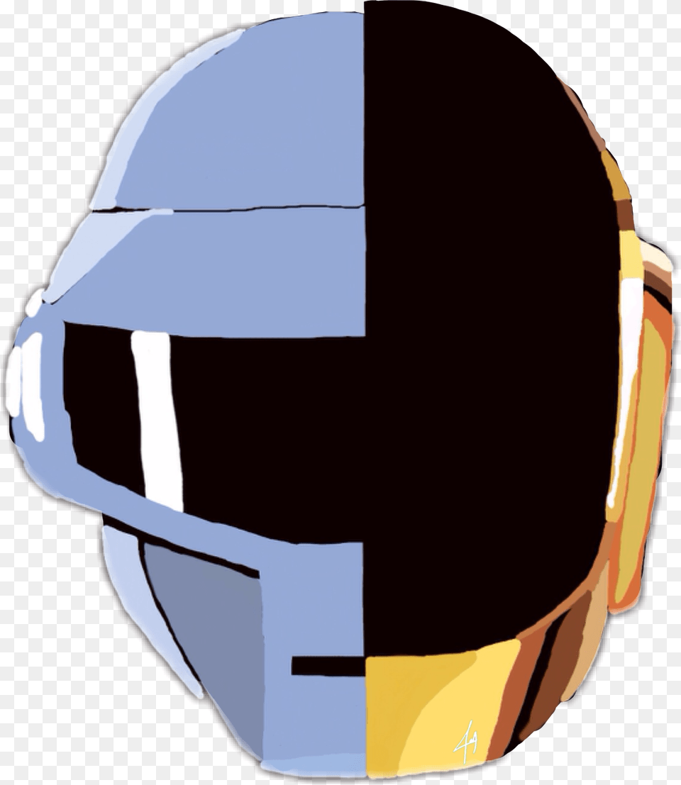 Sticker Of Daft Punk, Crash Helmet, Helmet, Person, American Football Free Transparent Png